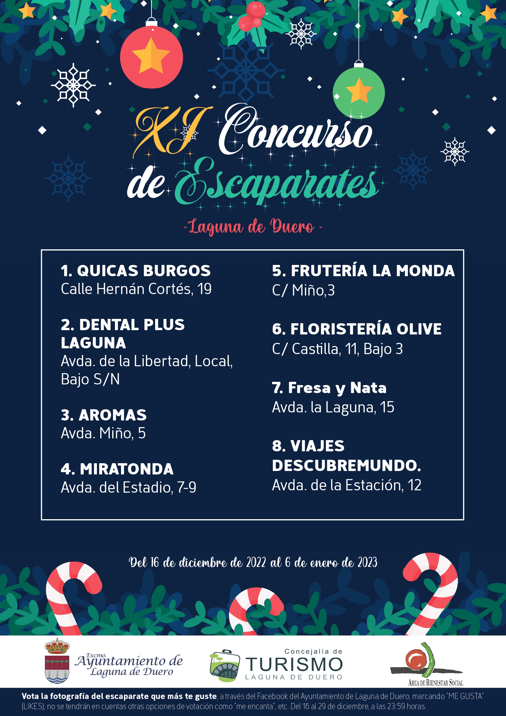 Entregados Los Premios Del XI Concurso De Escaparates De Laguna De